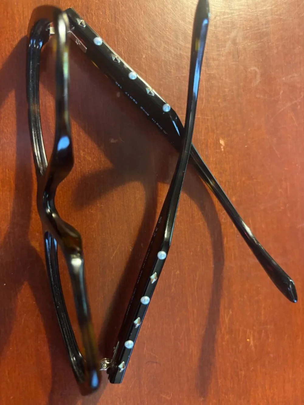 Jimmy Choo JC 3021H 5002 Havana Tortoise Eyeglasses Frames Gold Studs 52mm + CAS